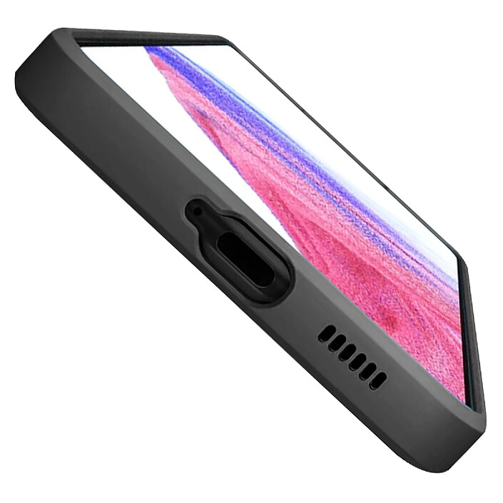 Avis Jaym Coque pour Samsung Galaxy A53 5G Premium Silicone Microfibre Noir