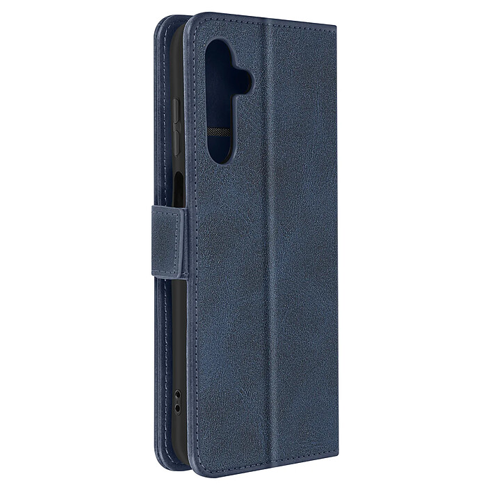 Avizar Étui pour Samsung A25 5G Clapet Rangement Carte Support Vidéo Bleu nuit