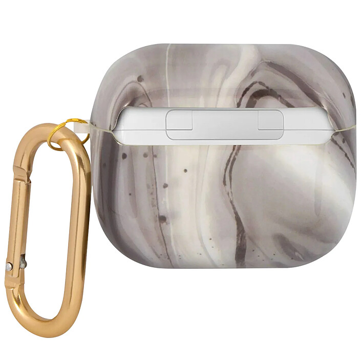 Guess Coque pour Airpods 3 New Marble Anti-choc Noir / Or pas cher