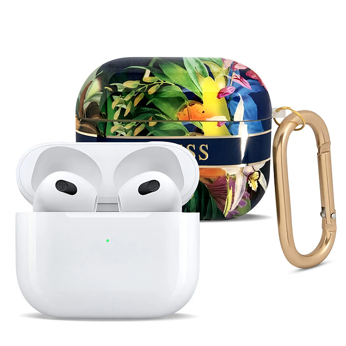 Guess Coque pour Airpods 3 Flowers avec Anneau Multicolore pas cher