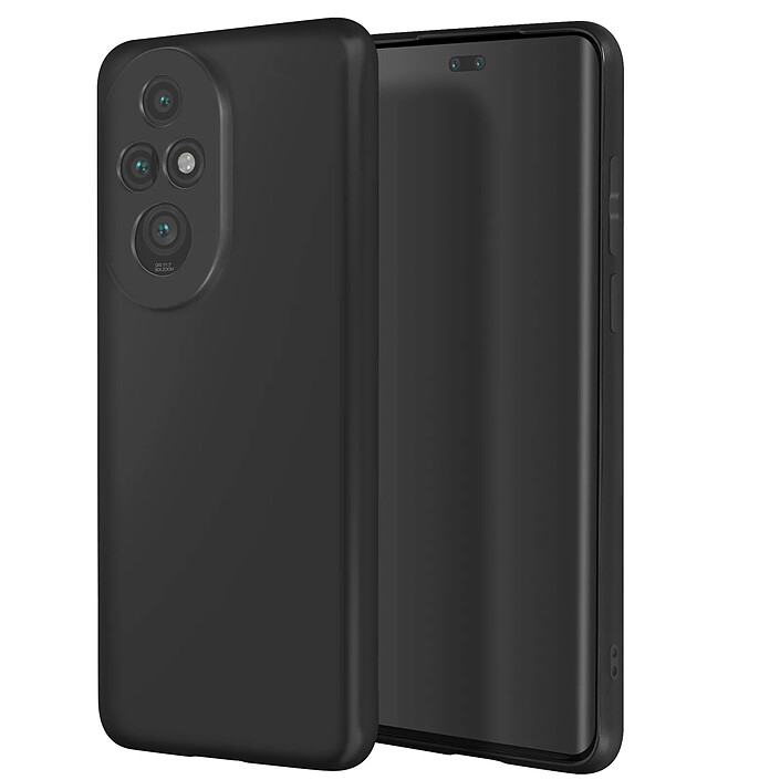 Coque Avizar Fairphone 5 - Silicone Noir Mat, Soft Touch, Finition Mate