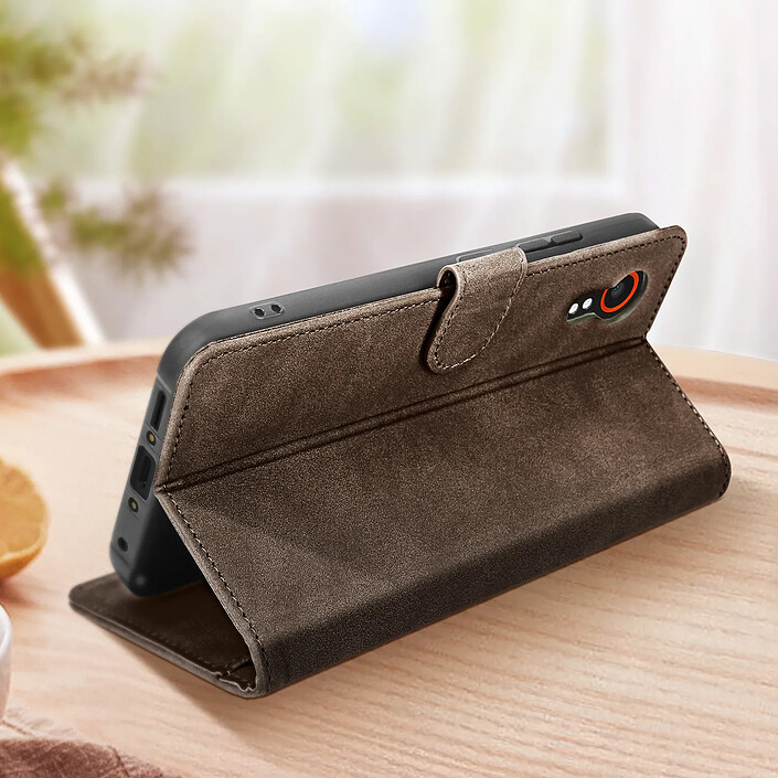 Avis Avizar Étui pour Samsung Galaxy Xcover 7 Portefeuille Support Vidéo Marron foncé