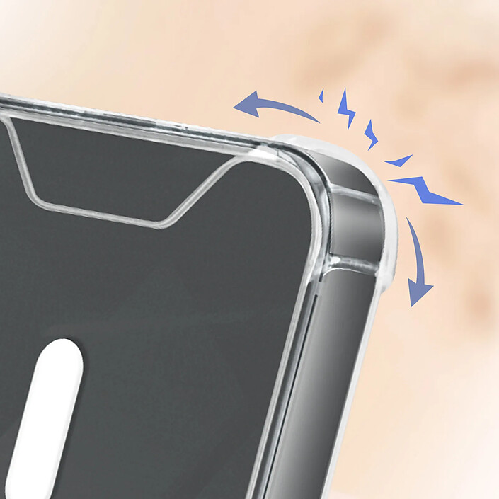 Avis Coque Magsafe pour iPhone 15 Silicone Gel Coins Renforcés Antichoc Transparent