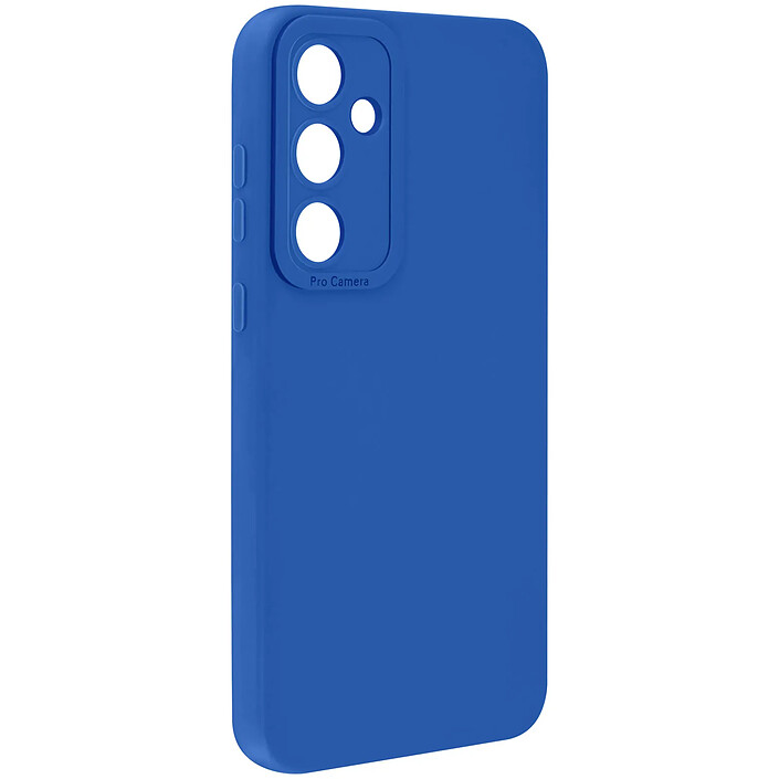 Avizar Coque pour Galaxy A54 5G en Silicone Souple avec Renfort Bloc Caméra Bleu