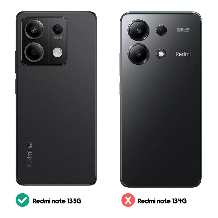 Acheter Xfm Coque pour Xiaomi Redmi Note 13 5G Silicone Mate Soft Touch Noir