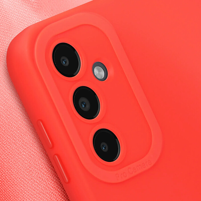 Avis Avizar Coque pour Samsung Galaxy A14 4G et 5G Silicone Mat Protection Caméra Rouge