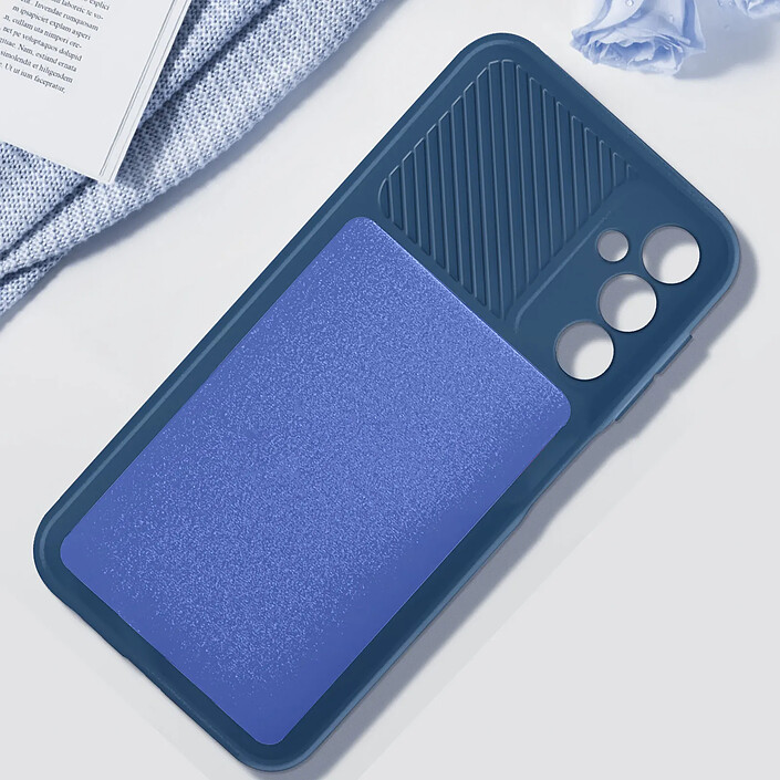 Avis Avizar Coque pour Samsung Galaxy A25 5G Silicone Cache Caméra Coulissant Bleu nuit