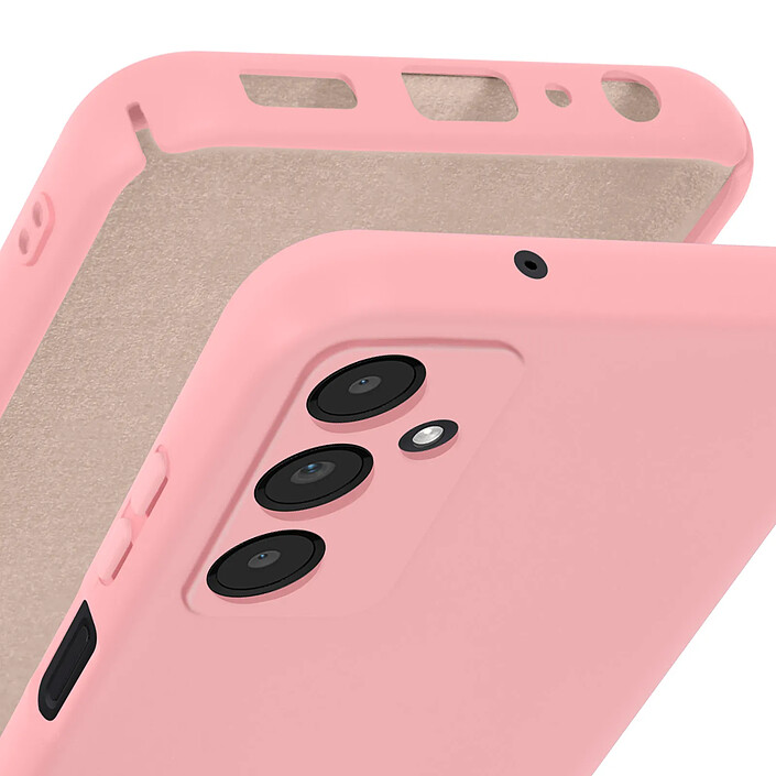 Avizar Coque Soft-Touch pour Samsung Galaxy A05s Série Fast Cover Antidérapant Rose pas cher
