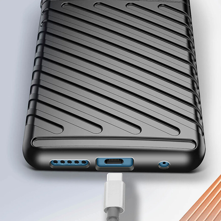 Avizar Coque Souple pour Xiaomi Redmi Note 12S Design Strié Antidérapant pas cher