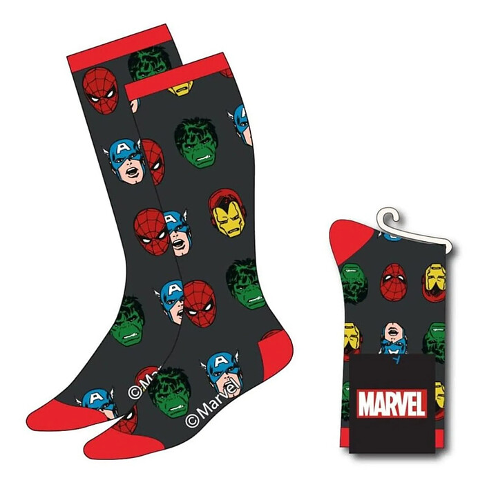 Marvel - Chaussettes Avengers Faces 38-45 pas cher