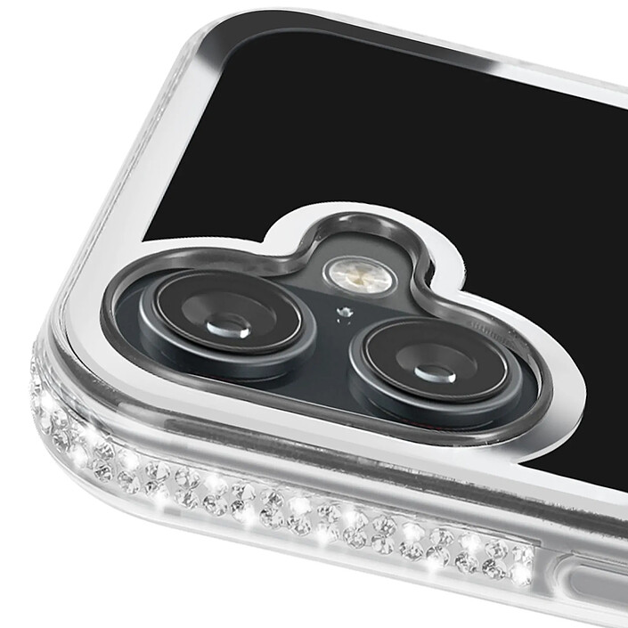 Avis Avizar Coque Paillette pour iPhone 16 Motif Ourson avec Strass