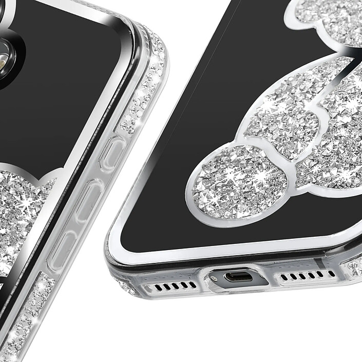 Acheter Avizar Coque Paillette pour iPhone 16 Motif Ourson avec Strass