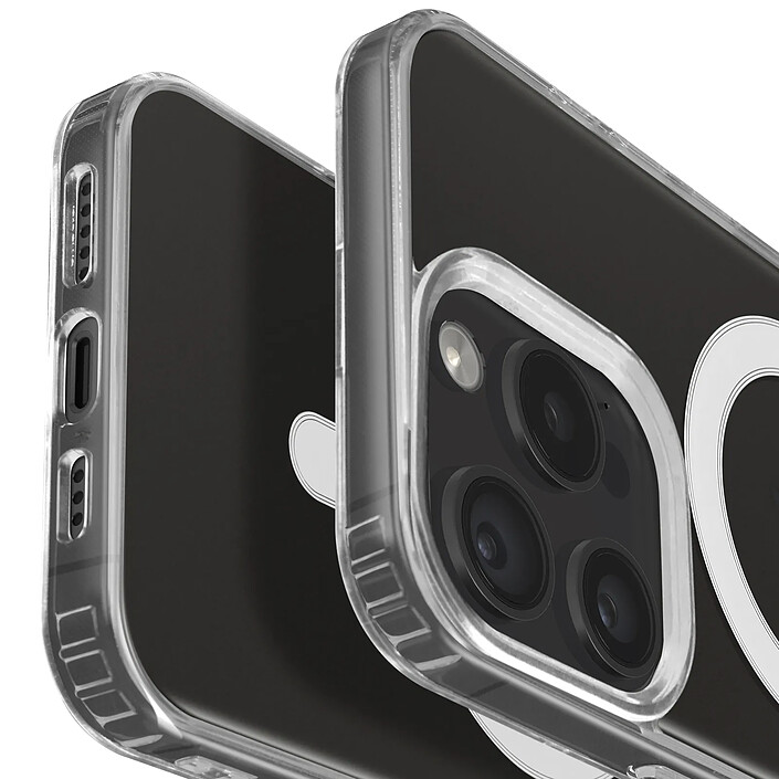 Coque MagSafe pour iPhone 16 Pro Polycarbonate Contour Silicone Transparent pas cher