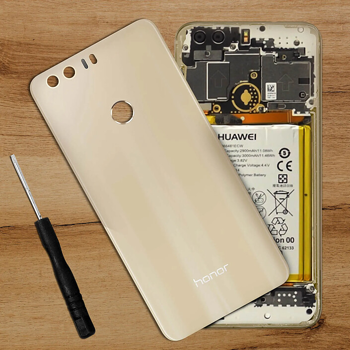 Honor Cache Batterie  8 Façade Arrière Original  Or pas cher