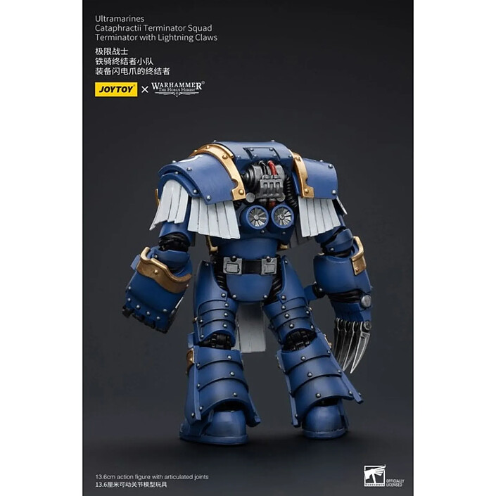 Avis Warhammer The Horus Heresy - Figurine 1/18 Ultramarines Cataphractii Terminator Squad Terminator with Lightning Claws 14 cm