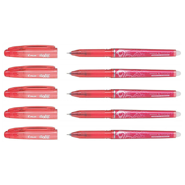 PILOT Stylo roller FriXion Point 0,5 Rouge x 5