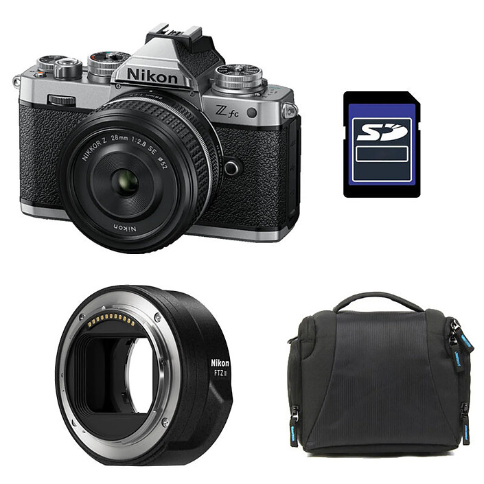 NIKON Z fc + Z 28mm f/2.8 SE + Sac + Carte SD 8 Go + Adaptateur FTZ II