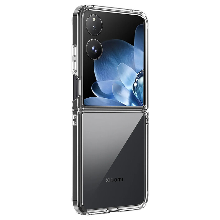 Avizar Coque pour Xiaomi Mix Flip Polycarbonate Rigide Design Visible Transparent