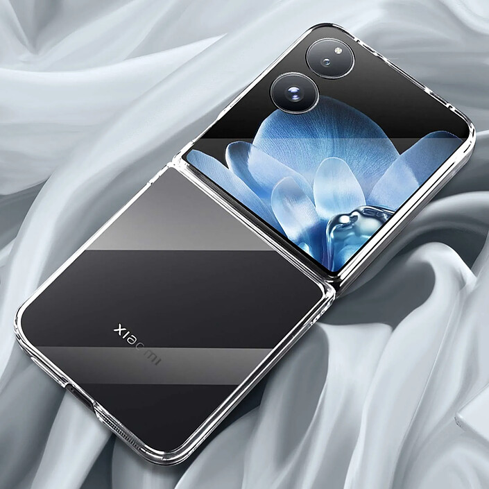 Avizar Coque pour Xiaomi Mix Flip Polycarbonate Rigide Design Visible Transparent pas cher