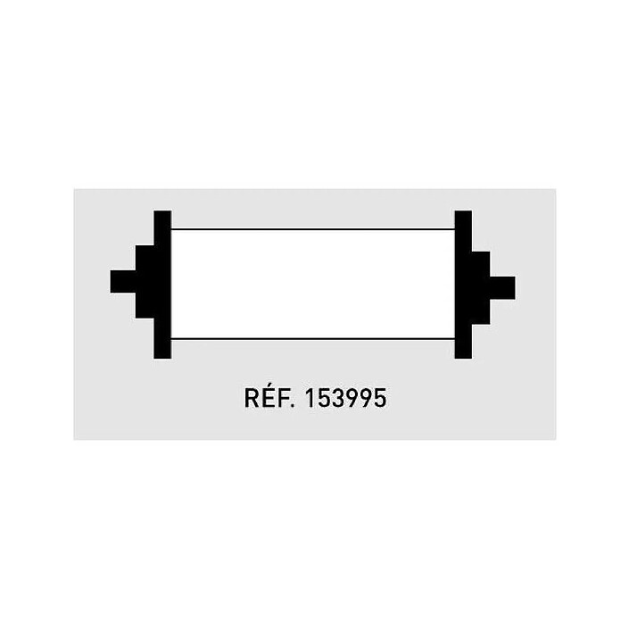 AGIPA Rouleau encreur noire pour pince 2 lignes (151995/101419)