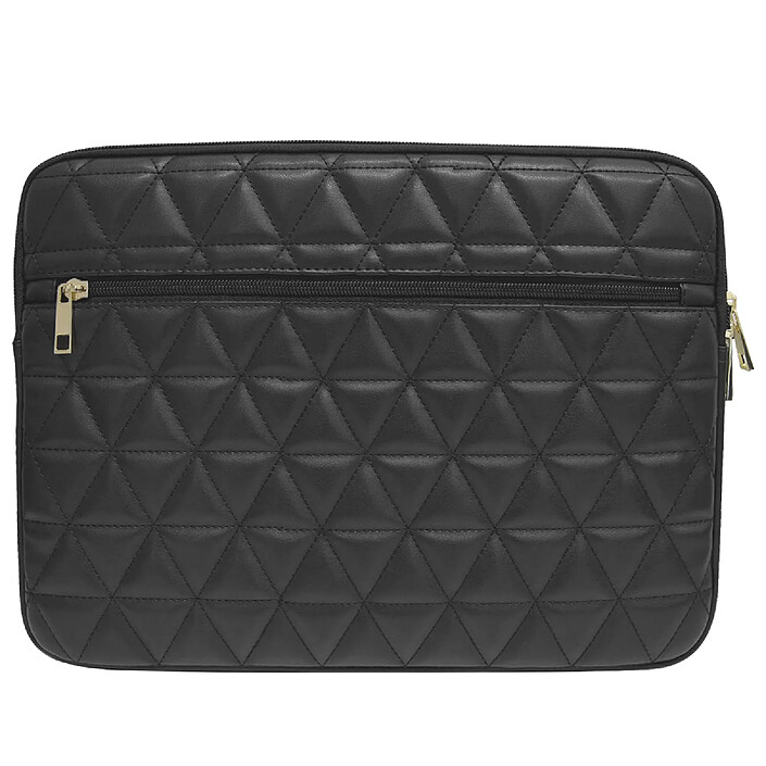 Avis Guess Housse pour Ordinateur Portable 13 Pouces Quilted avec Poche Arrière Zippée Noir