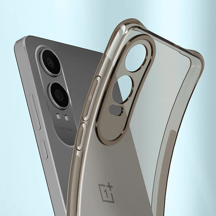 Avis iMak Coque Antichoc pour OnePlus Nord CE 4 Lite Silicone Coins Bumper Noir transparent