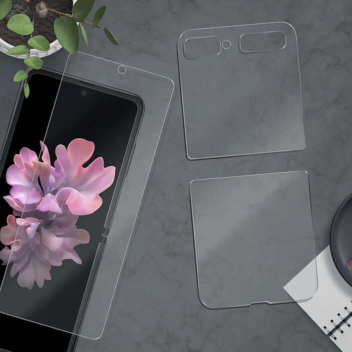 Acheter iMak 2x Films pour Samsung Galaxy Z Flip Hydrogel Anti-reflets Anti-rayures Transparent