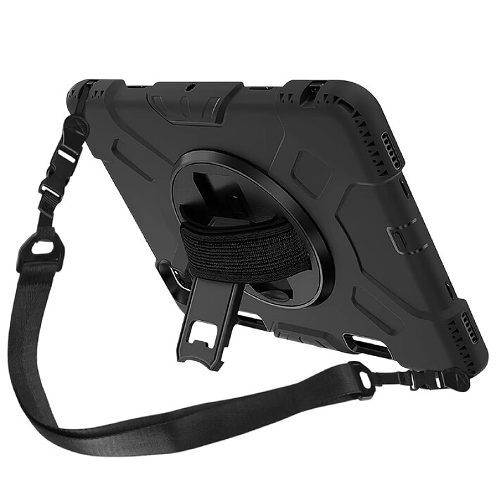 Eiger Coque pour iPad 10.9" (2022/23) Protection Complète avec Poignée rotative à 360° Noir