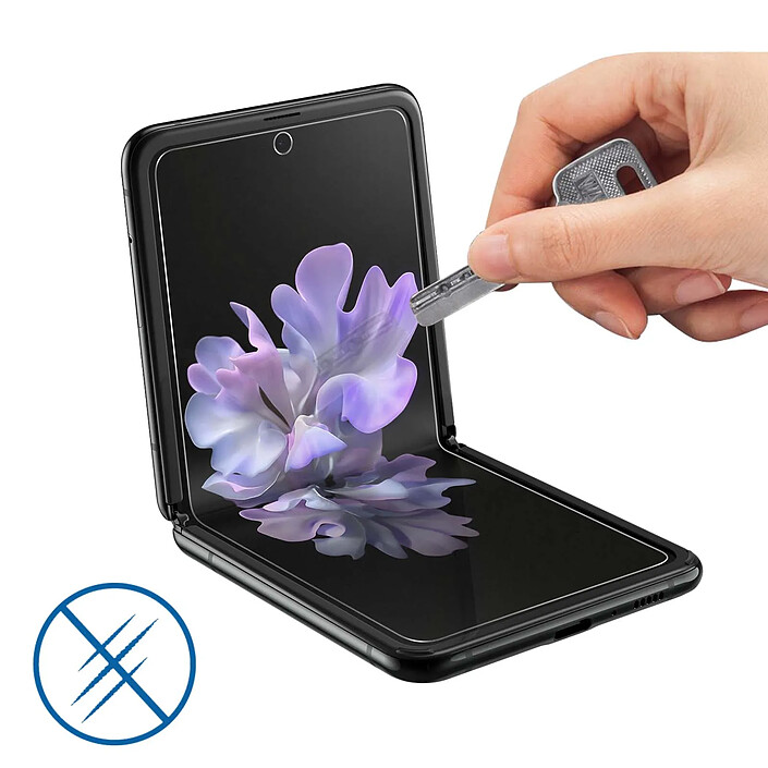 iMak 2x Films pour Samsung Galaxy Z Flip Hydrogel Anti-reflets Anti-rayures Transparent pas cher