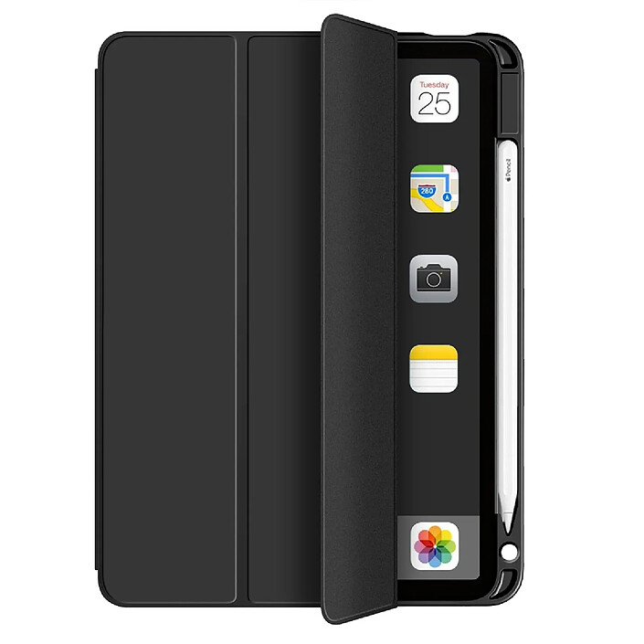 Eiger Étui pour iPad 10.9" (2022-2023) Folio Renforcé à Fonction Support Magnétique Noir