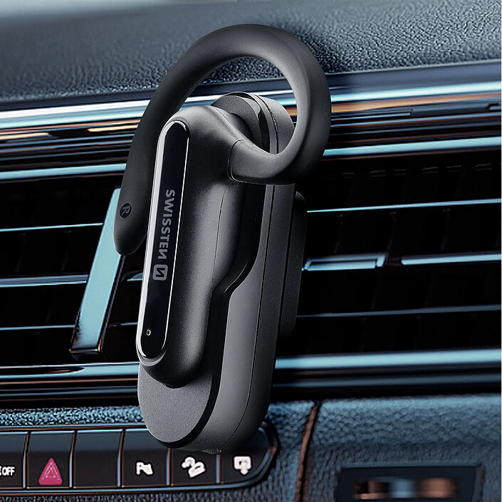 Acheter Swissten Oreillette Bluetooth Dock Earpiece, Support de Charge magnétique inclus Noir