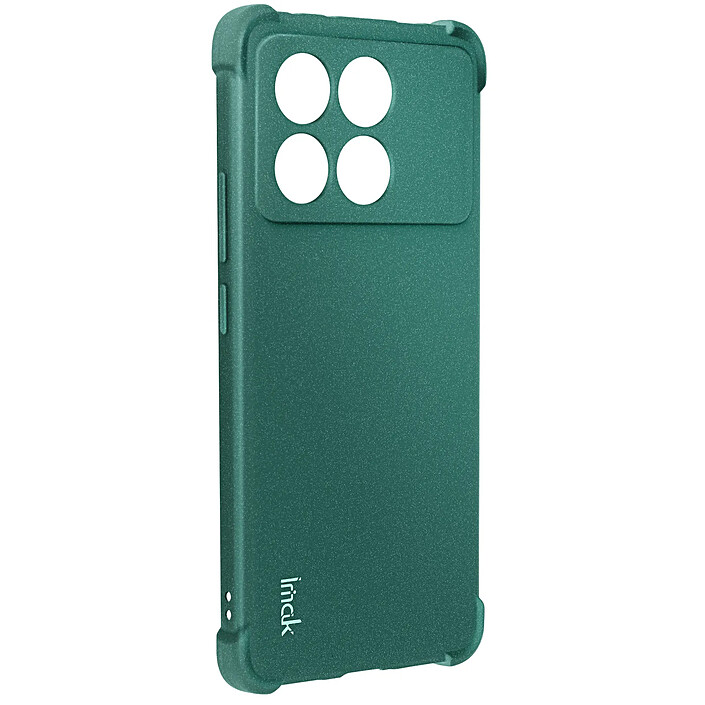 iMak Coque pour Xiaomi Poco X6 Pro Souple Coins Renforcés Caméra Protégée Vert foncé