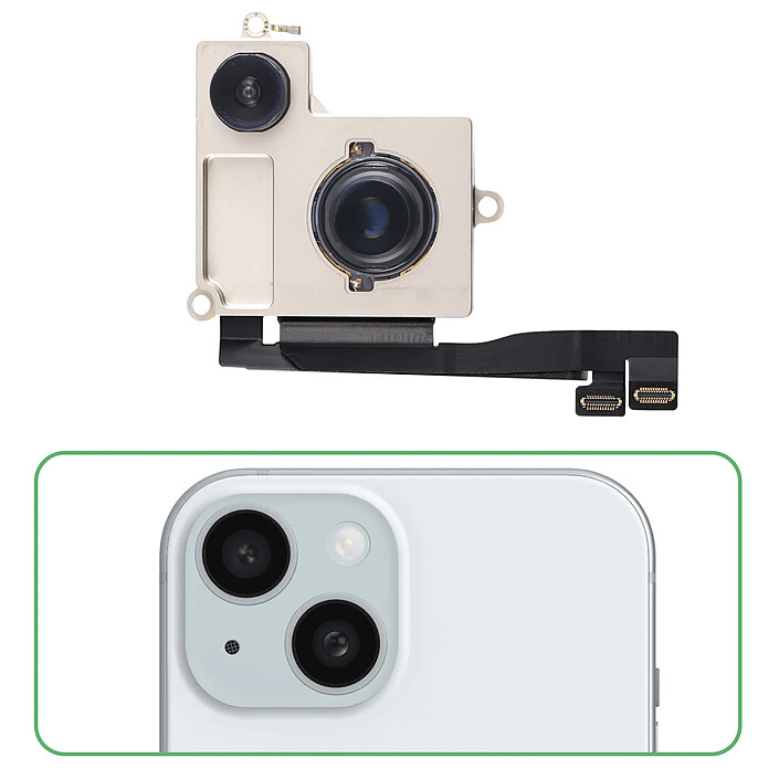 Avis Relife Caméra Arrière pour Apple iPhone 15 Plus Noir