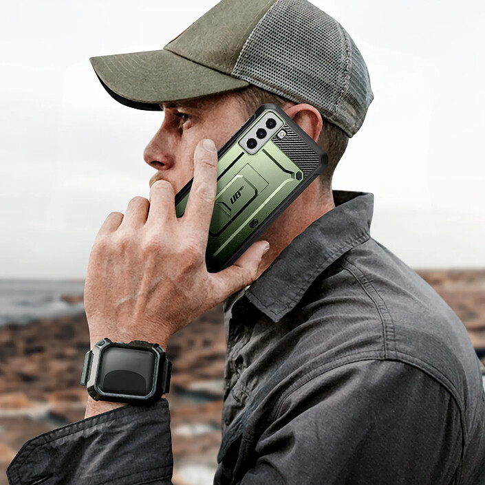 Avis Supcase Coque pour Samsung S22 Antichoc Béquille Supcase Unicorn Beetle Pro vert