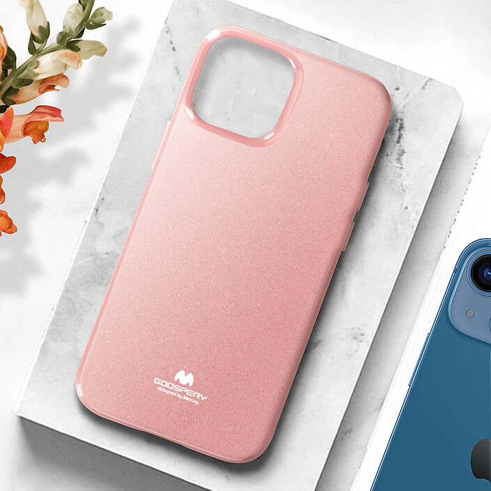 Avis Mercury Coque iPhone 13 Mini Silicone Gel Effet Brillant Mercury rose