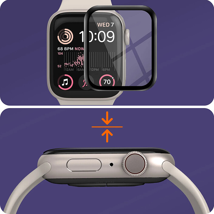 Avis iMak Verre Organique pour Apple Watch SE 44mm Protection Écran Noir