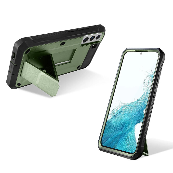 Supcase Coque pour Samsung S22 Antichoc Béquille Supcase Unicorn Beetle Pro vert pas cher