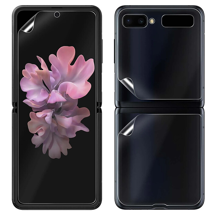 iMak 2x Films pour Samsung Galaxy Z Flip Hydrogel Anti-reflets Anti-rayures Transparent