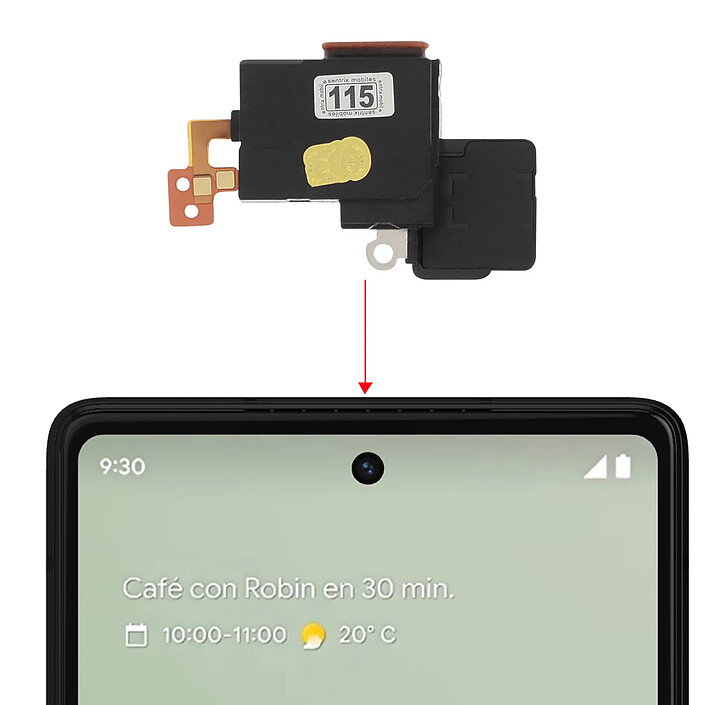 Acheter Clappio Haut-parleur interne pour Google Pixel 6a Écouteur de remplacement