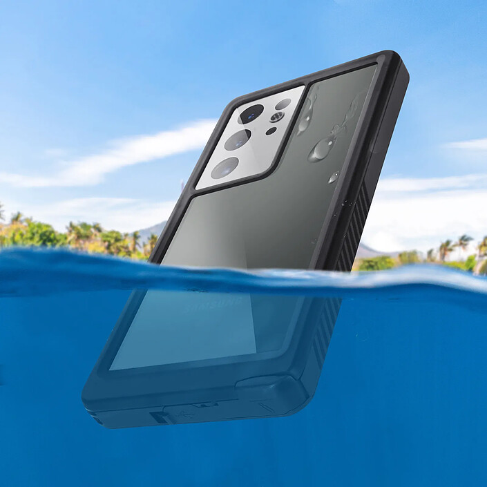 Avis Redpepper Coque Intégrale pour Samsung S23 Ultra Waterproof IP68 Transparent
