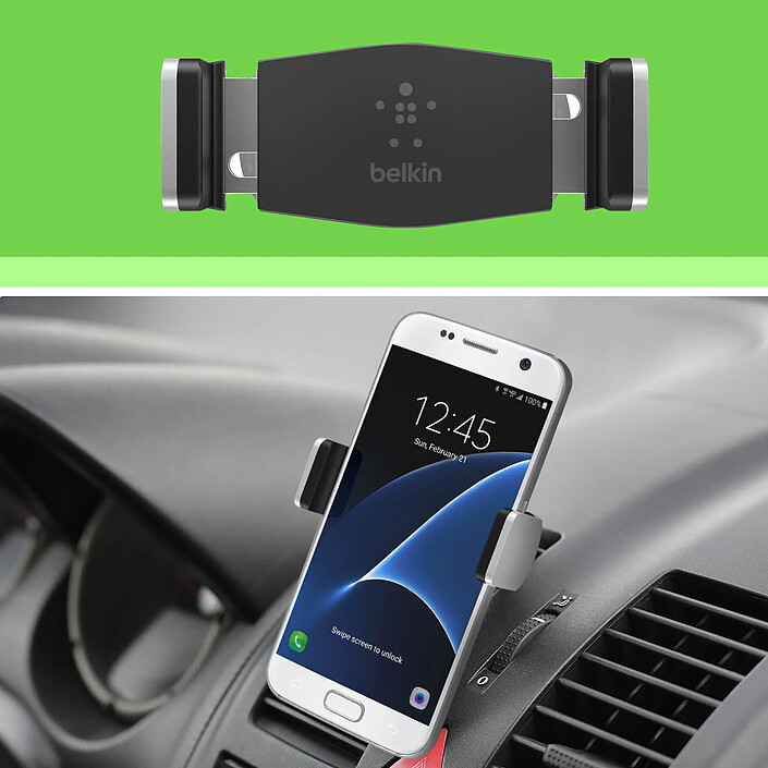 Acheter Belkin Support Voiture Smartphone Fixation Grille d'Aération Rotatif à 180° Belkin Noir