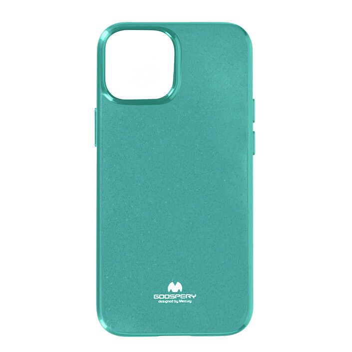 Mercury Coque pour iPhone 13 Mini Silicone Gel Effet Brillant Turquoise