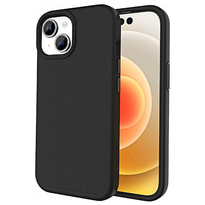 Eiger Coque pour iPhone 14 Plus Rigide avec 2 Couches Ultra-Renforcée Anti-Chute 4M Noir