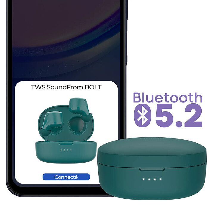 Acheter Belkin Écouteurs Sans Fil Bluetooth 5.2 Commandes Tactiles Double Microphone Vert foncé