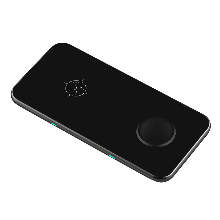 Swissten Station de Charge Sans Fil pour Smartphone et Écouteurs Multifonction Noir