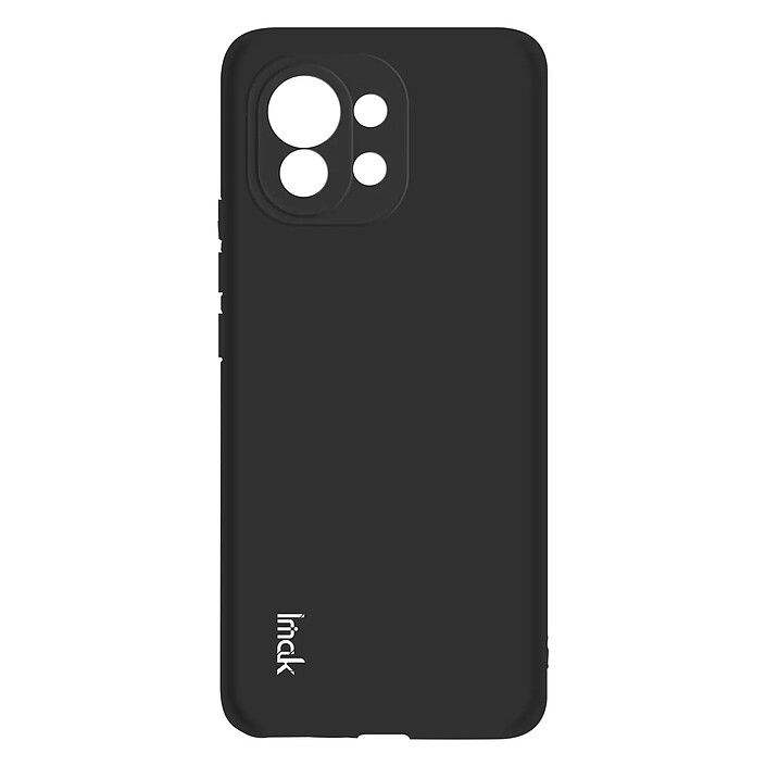 iMak Coque pour Xiaomi Mi 11 Silicone Gel Flexible Résistant Fine Légère Noir