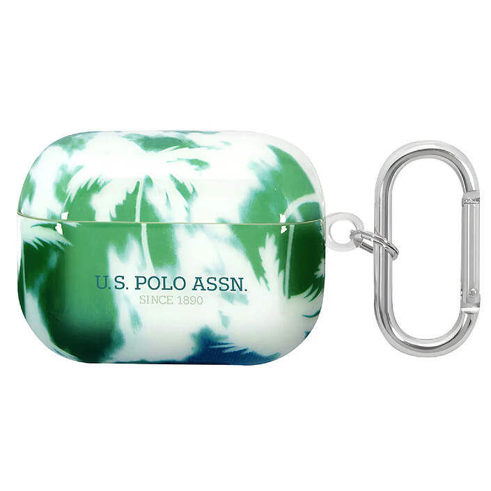 U.S Polo Coque pour Airpods Pro Palm Anti-choc en Silicone Vert