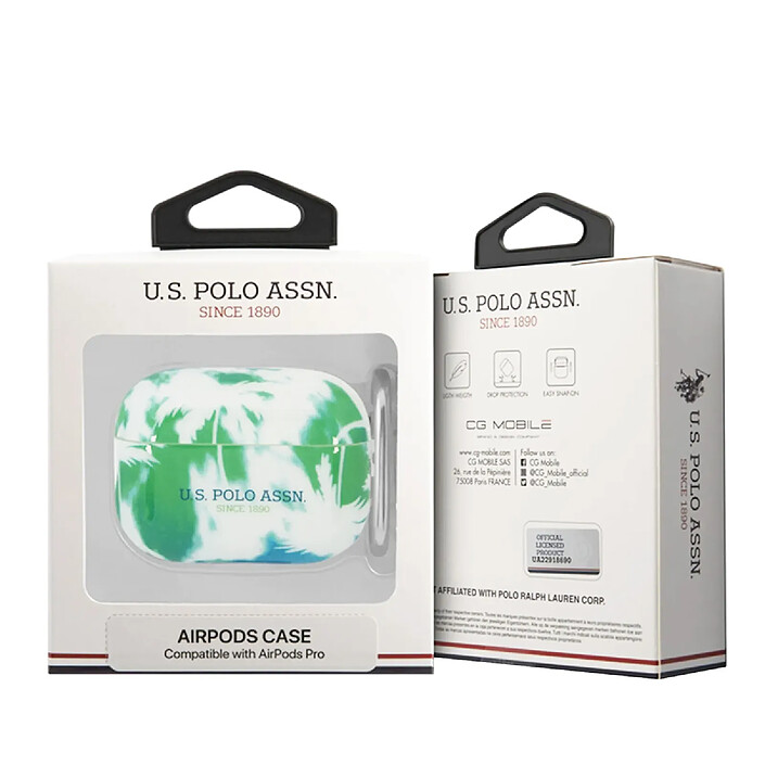 Acheter U.S Polo Coque pour Airpods Pro Palm Anti-choc en Silicone Vert
