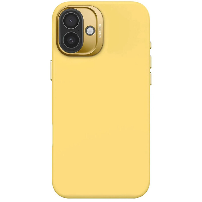 Decoded Coque MagSafe pour iPhone 16 Plus en Silicone Antimicrobienne Jaune