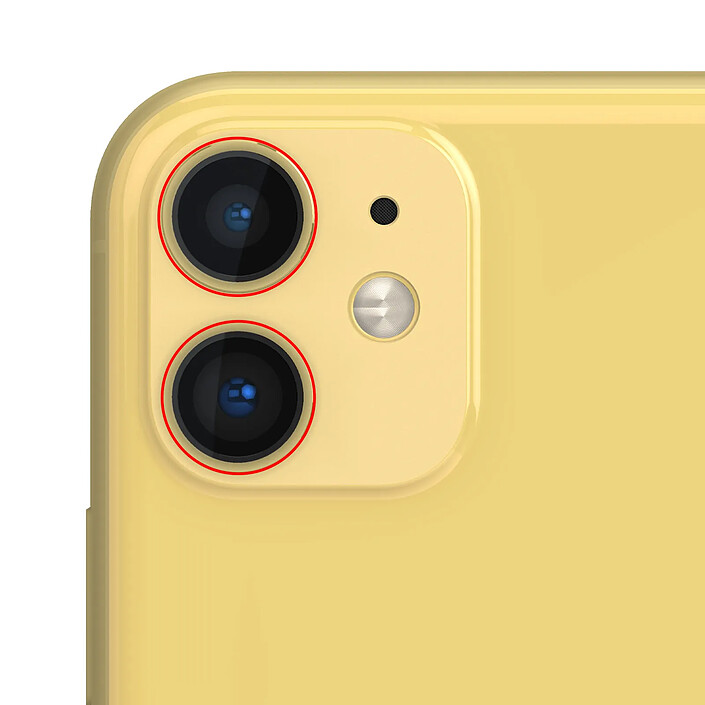 Avis Clappio Lentille Caméra Arrière pour iPhone 11 100% Compatible Jaune